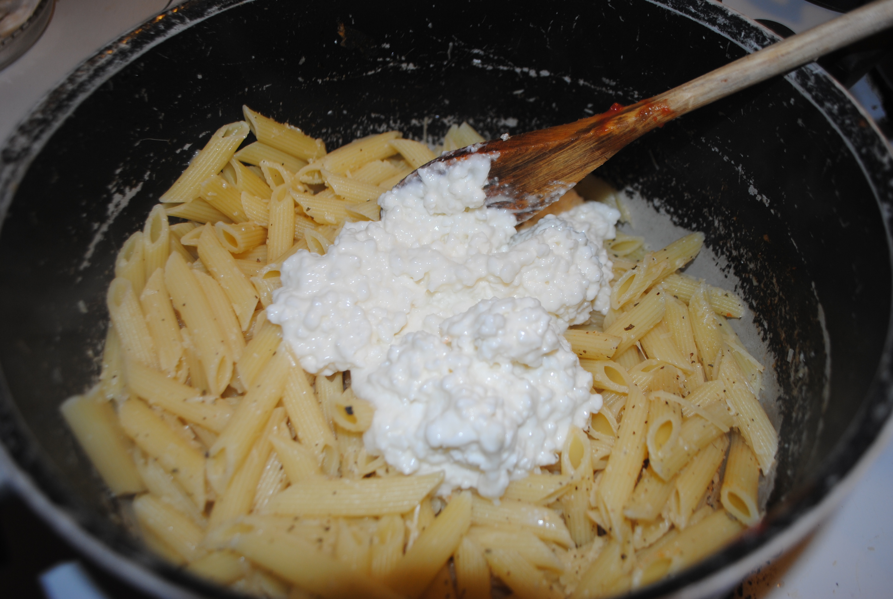 Cottage Cheese Penne Pasta Bake