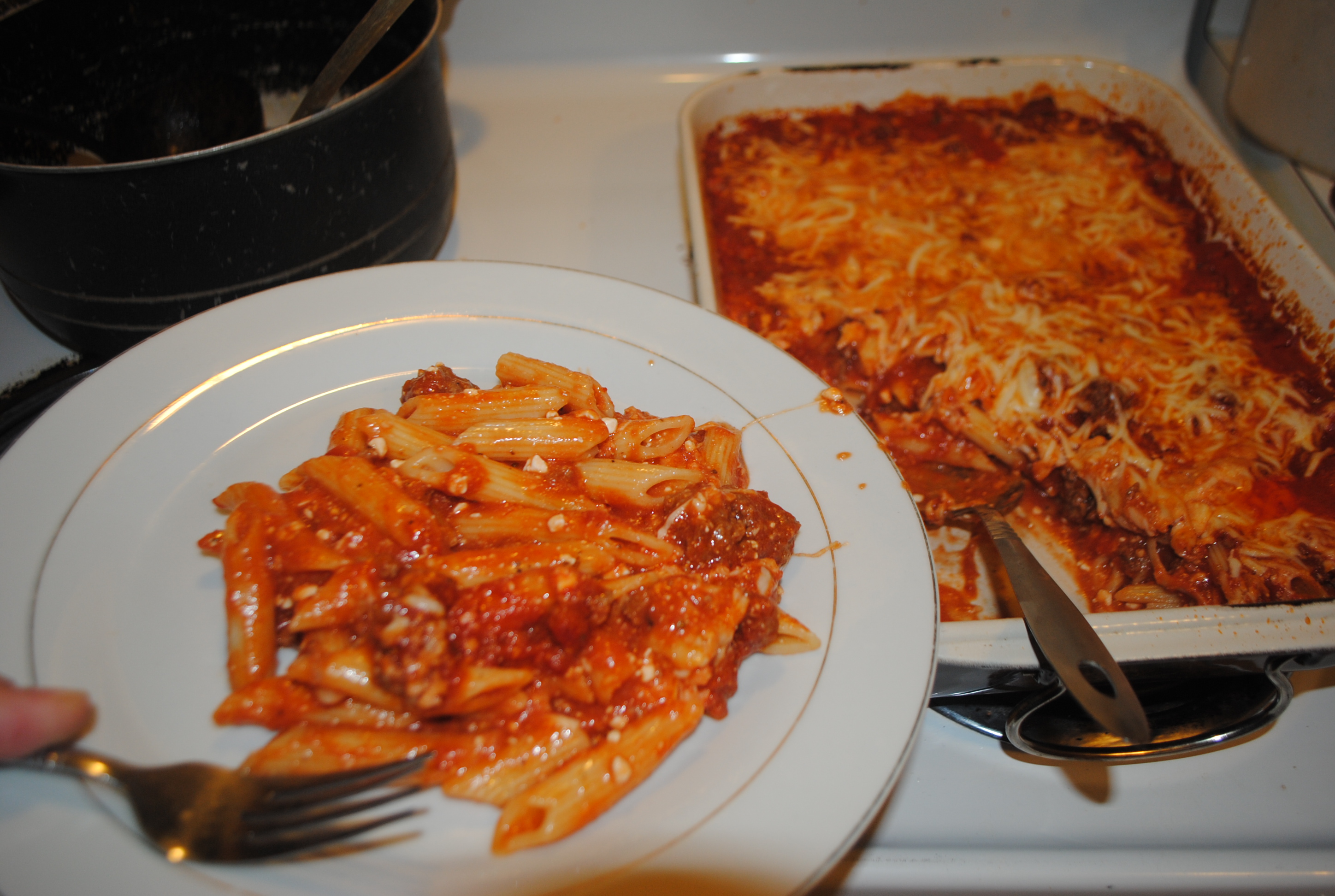 Cottage Cheese Penne Pasta Bake